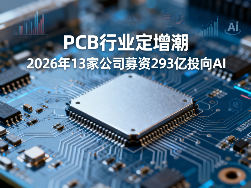 PCB行业定增潮：2026年已有13家公司募资293亿投向AI