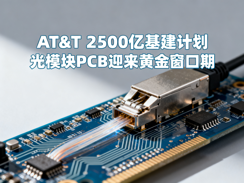 AT&T 2500亿基建计划：光模块PCB迎来黄金窗口期