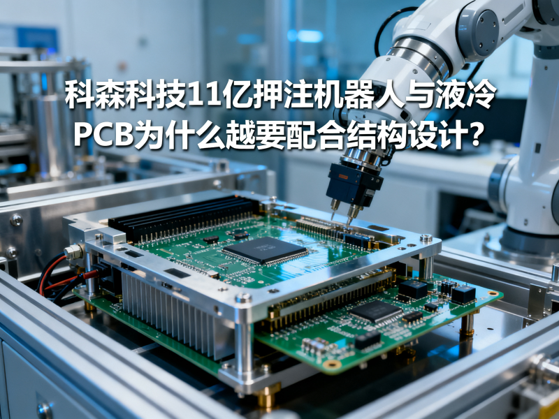 科森科技11亿押注机器人与液冷：PCB为什么越要配合结构设计？