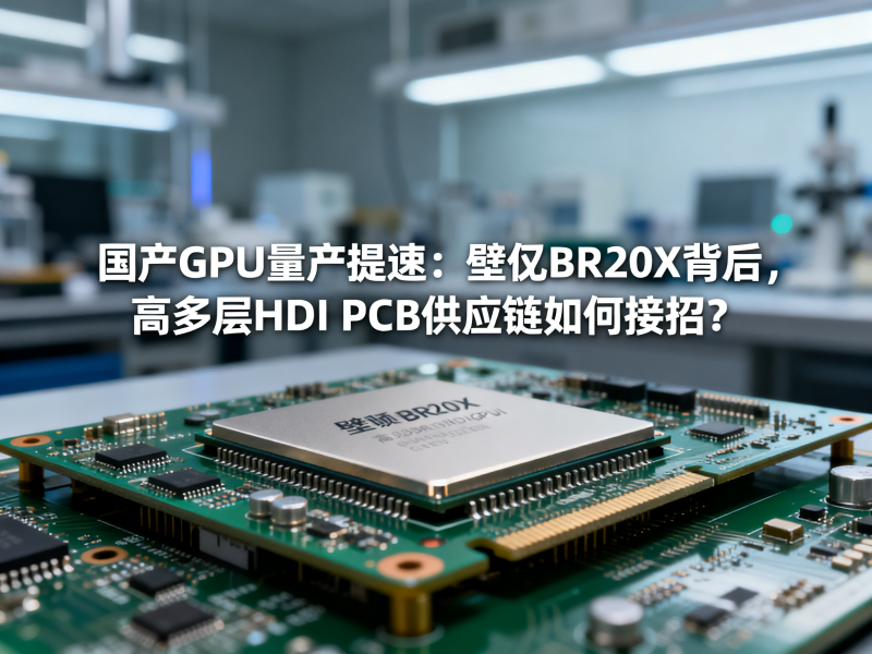 国产GPU量产提速：壁仞BR20X背后，高多层HDI PCB供应链如何接招？