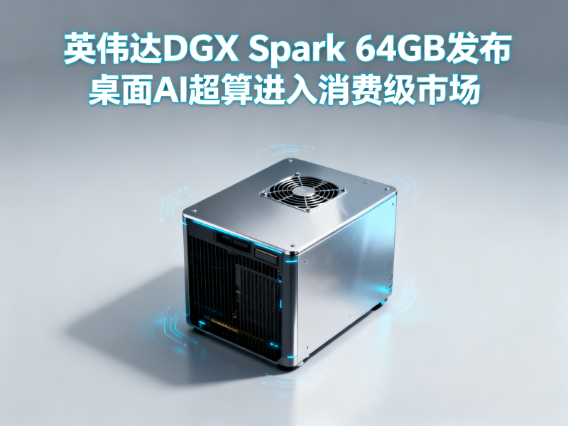 英伟达DGX Spark 64GB发布，桌面AI超算进入消费级市场