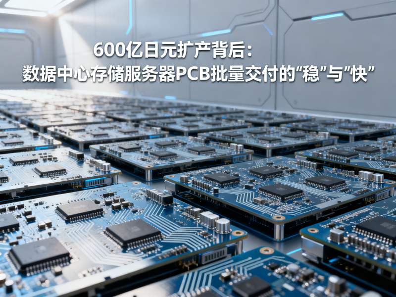 600亿日元扩产背后：数据中心存储服务器PCB批量交付的