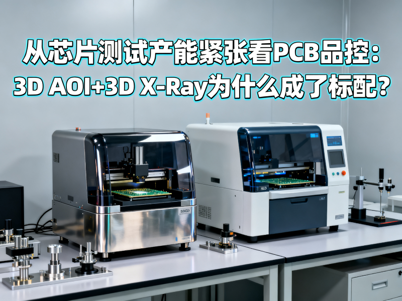 从芯片测试产能紧张看PCB品控：3D AOI+3D X-Ray为什么成了标配？