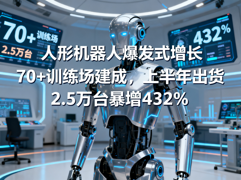 新闻联播定调人形机器人：70+训练场建成，上半年出货2.5万台暴增432%