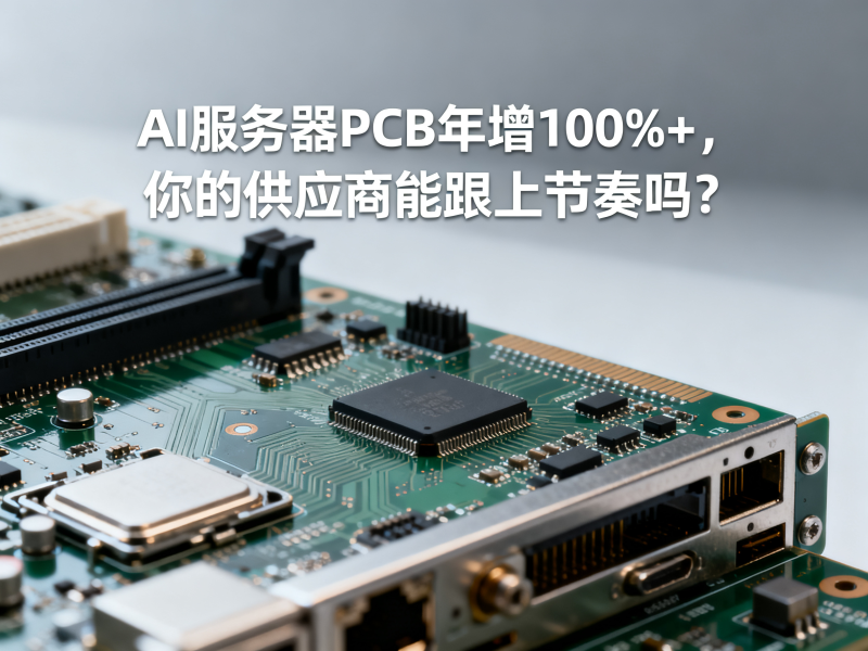 AI服务器PCB年增100%+，你的供应商能跟上节奏吗？