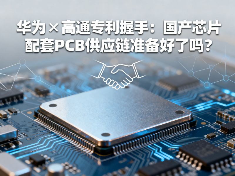 华为×高通专利握手：国产芯片配套PCB供应链准备好了吗？
