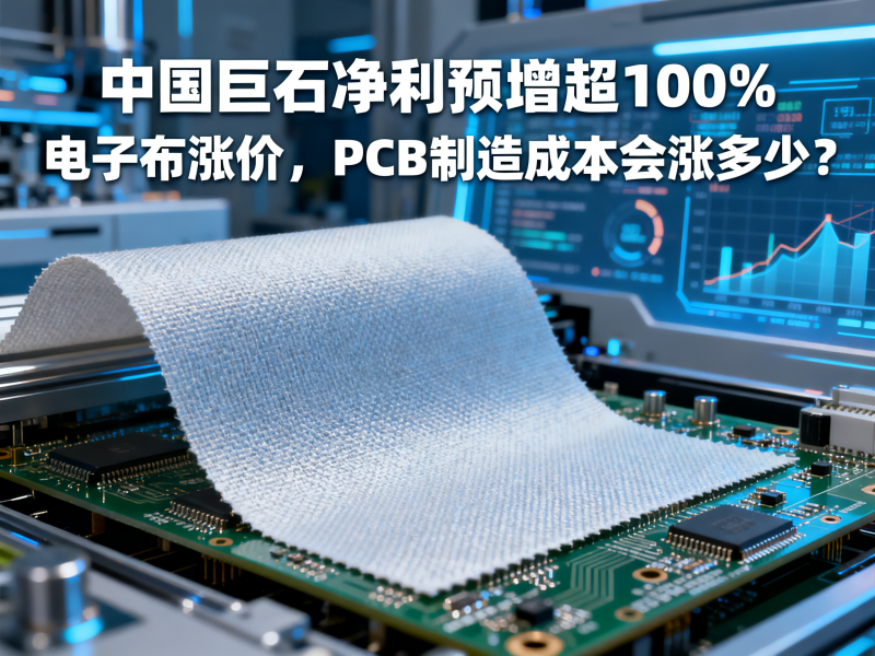 中国巨石净利预增超100%：电子布涨价，PCB制造成本会涨多少？