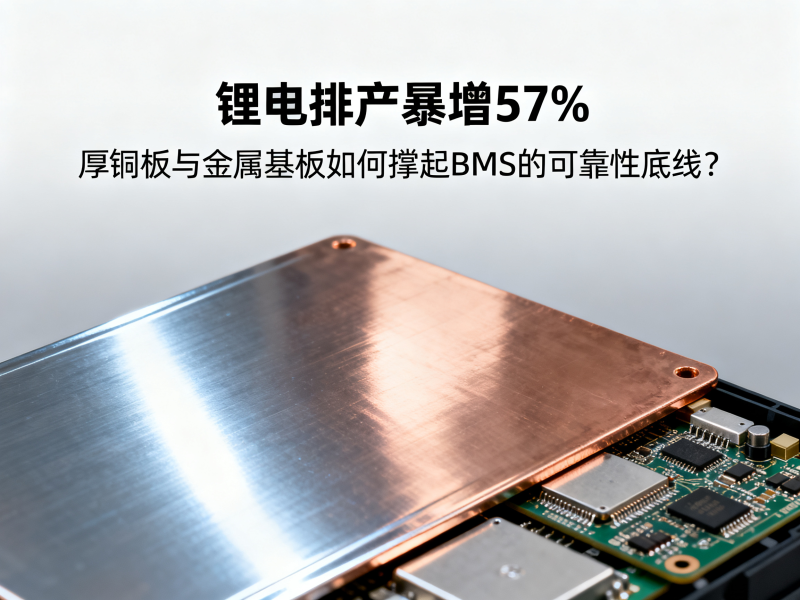 锂电排产暴增 57%：厚铜板与金属基板如何撑起 BMS 的可靠性底线？