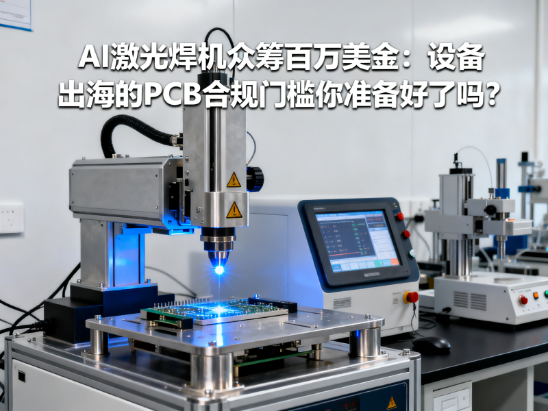 AI 激光焊机众筹超百万美金：设备出海，PCB 合规是第一道关