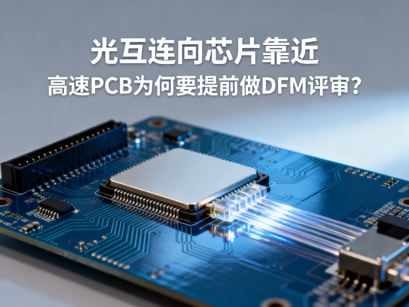 光互连向芯片靠近，高速PCB为何要提前做DFM评审？