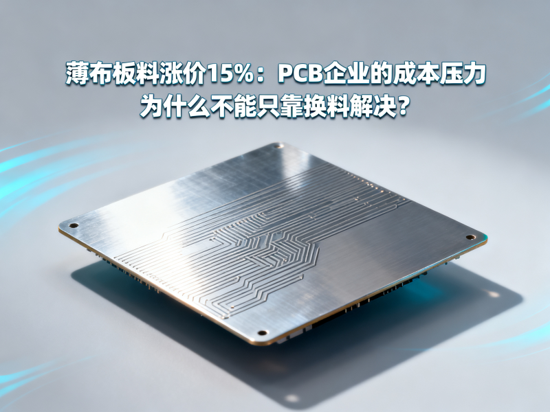 薄布板料涨价15%：PCB企业的成本压力，为什么不能只靠换料解决？