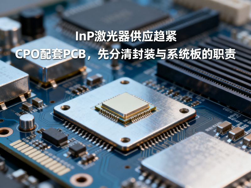 InP激光器供应趋紧：CPO配套PCB，先分清封装与系统板的职责