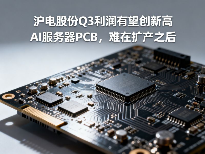 沪电股份Q3利润有望创新高：AI服务器PCB，难在扩产之后