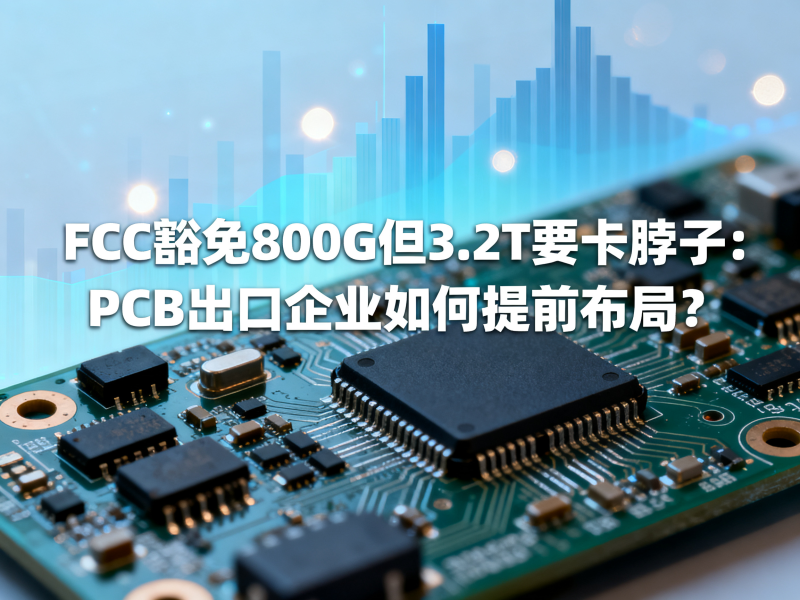 FCC豁免800G但3.2T要卡脖子：PCB出口企业如何提前布局？