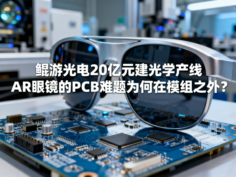 鲲游光电20亿元建光学产线，AR眼镜的PCB难题为何在模组之外？