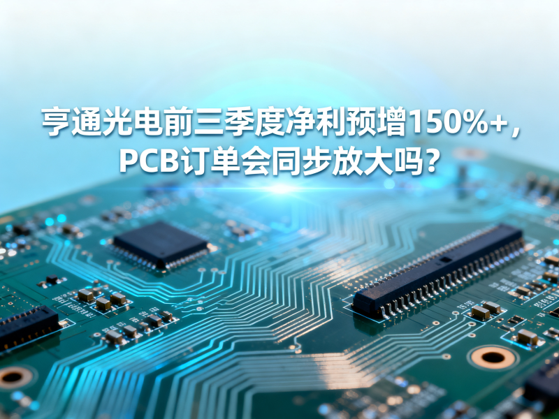 亨通光电前三季度净利预增逾150%，PCB订单会同步放大吗？