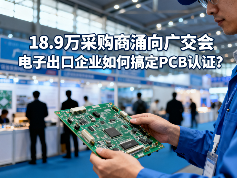 18.9万采购商涌向广交会，电子出口企业如何搞定PCB认证？