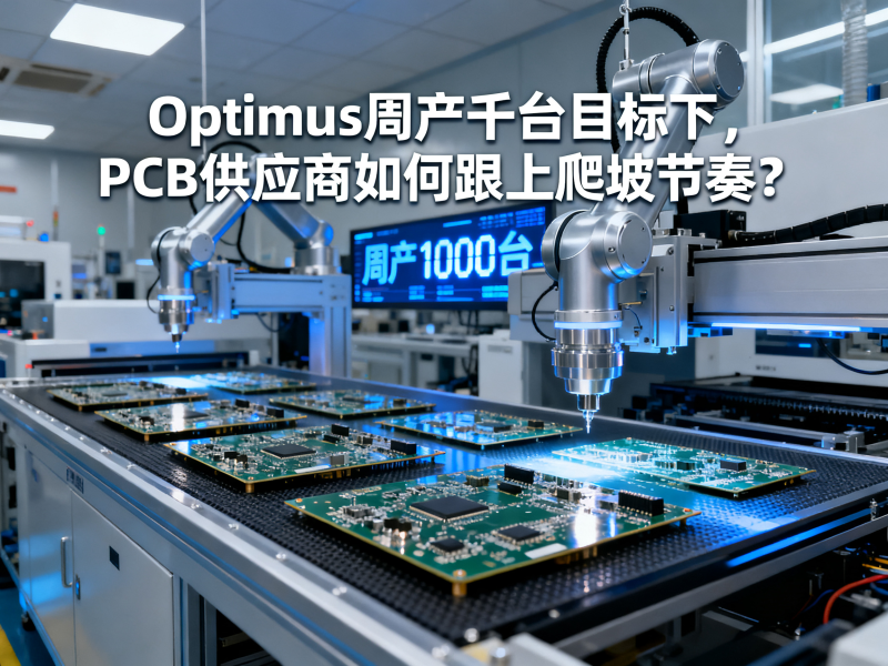 Optimus传出周产千台目标，PCB供应商如何跟上爬坡节奏？