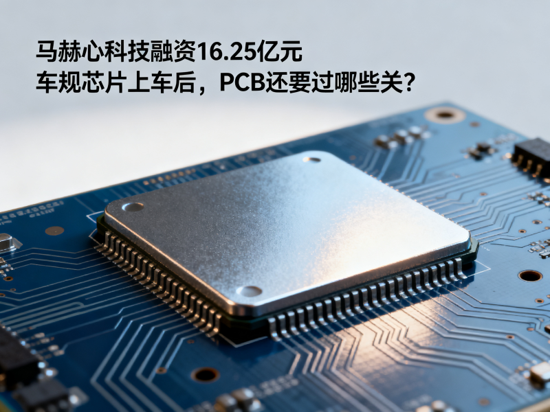 马赫心科技融资16.25亿元，车规芯片上车后，PCB还要过哪些关？