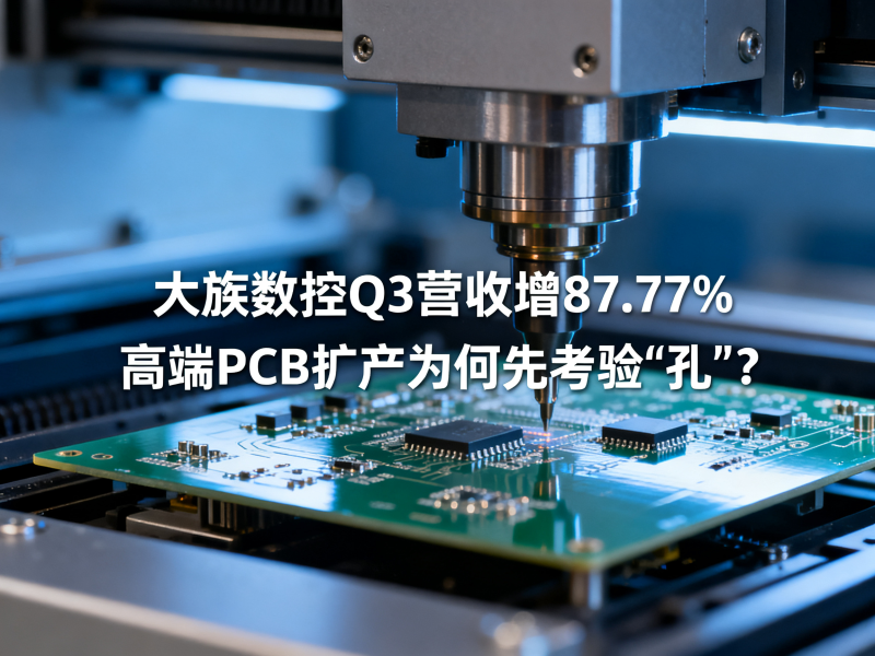 大族数控Q3营收增87.77%，高端PCB扩产为何先考验“孔”？