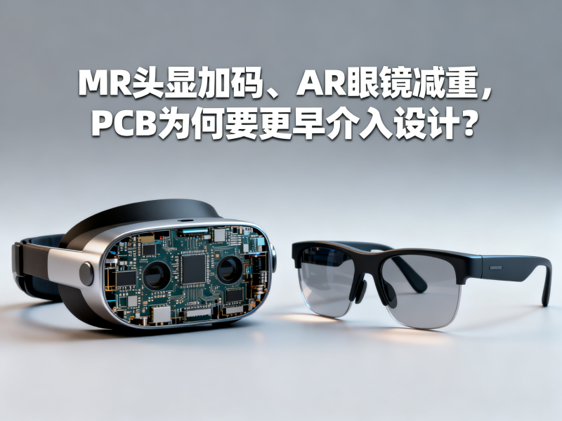 MR头显加码、AR眼镜减重，PCB为何要更早介入设计？