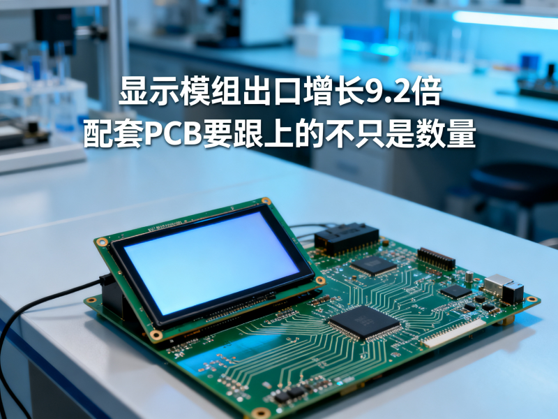 显示模组出口增长9.2倍，配套PCB要跟上的不只是数量