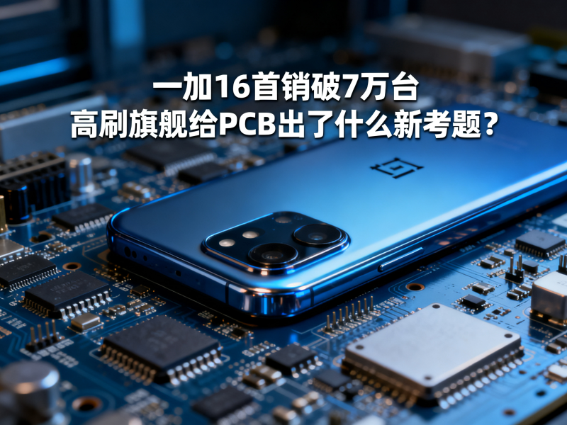 一加16首销破7万台，高刷旗舰给PCB出了什么新考题？