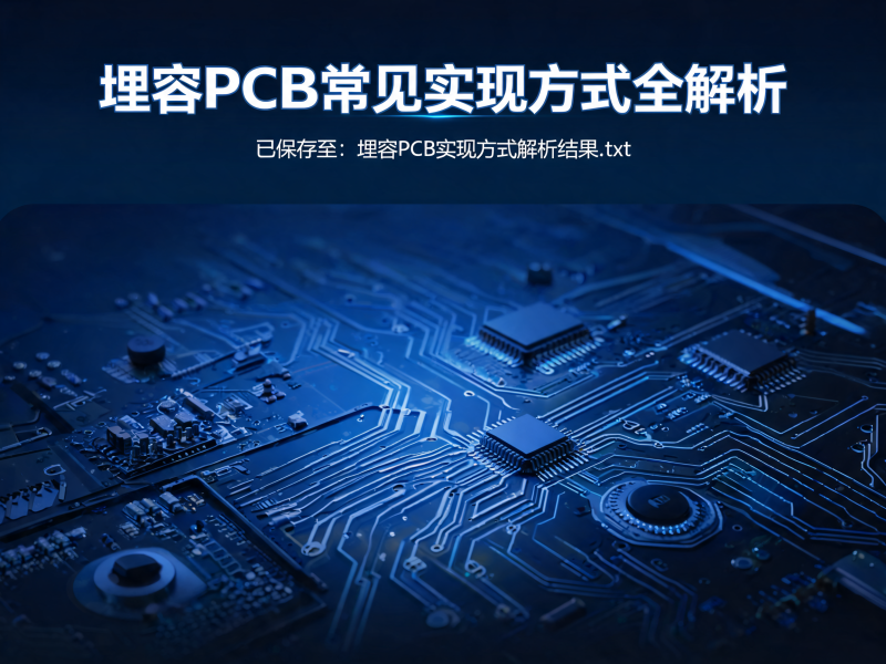 埋容 PCB 常见实现方式全解析