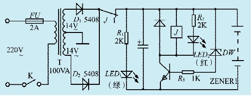 充满电自动断电电路图图片