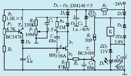 一款断电延时继电器电路