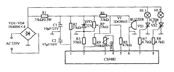 一款音乐彩灯CS9482控制集成电路