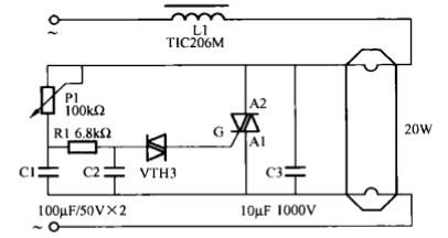 一款霓虹灯调光器电路