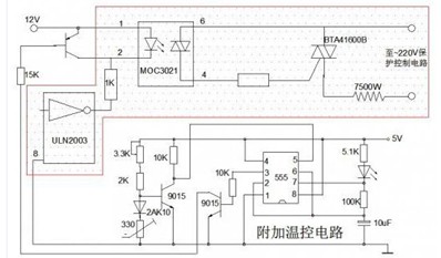 即热式热水器自动恒温实验电路图