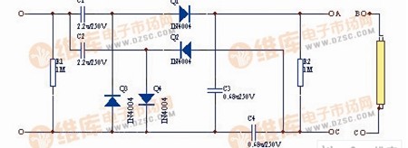 电子镇流器电路图