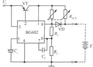 一款由BG602组成可将交流电转换为低压直流电的充电器电路图
