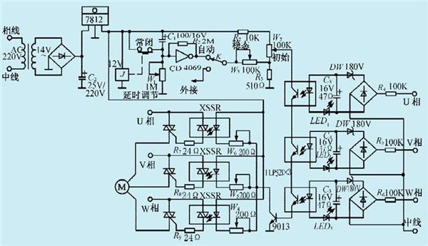 捷多邦分析固态继电器电机启动电路原理