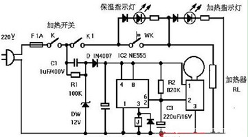 智能型节能饮水机电路图