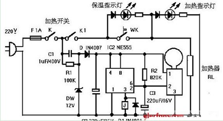 智能型节能饮水机设计方案电路图