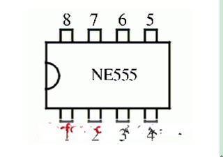 NE555时基集成实验电路图
