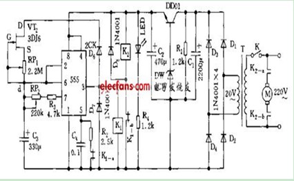 555定时器电路图

