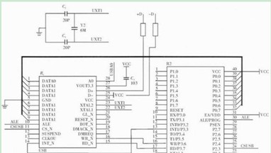 USB接口的网络切换器原理电路图