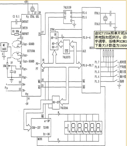 智能化数字电压表电路图