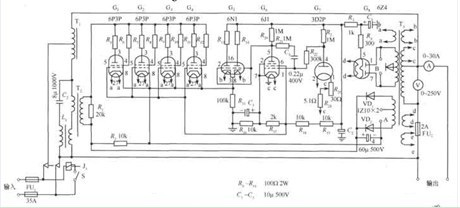 一款能够使用电设备的工作电压基本稳定的2kVA电子管交流稳压器电路图