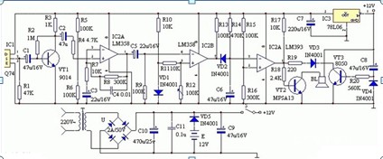 红外感应报警器电路图