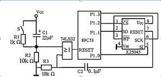 一款种带4K字节闪烁可编程可擦除只读存储器的看门狗电路图