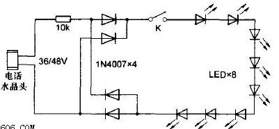 自制LED免电灯电路图
