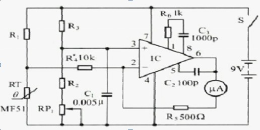 电子体温计电路图