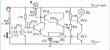 声控电灯开关电路图