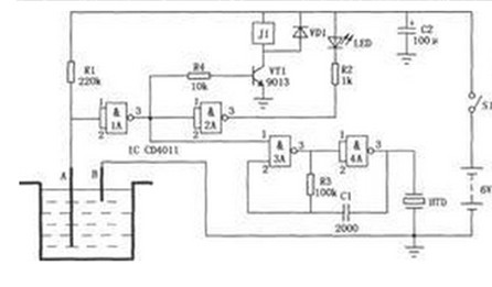 水位控制器电路图