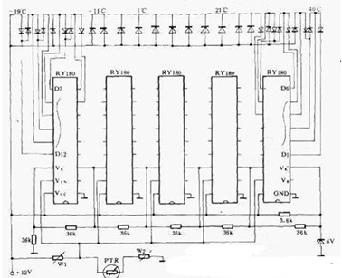 光带式模拟温度计电路图